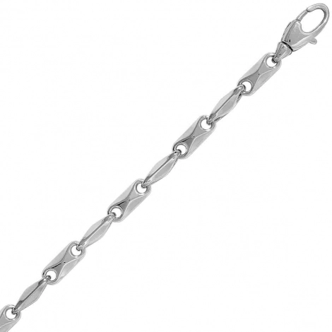 Chaine en or blanc Fantaisie 3.5mm