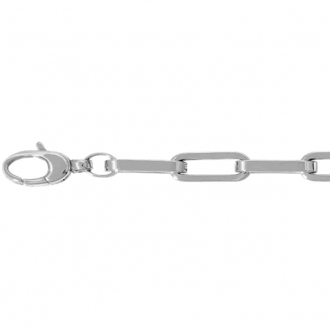 Chaine en or blanc Fantaisie 6mm