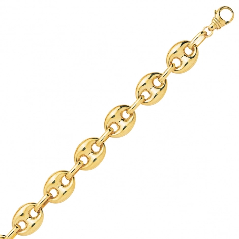 Chaine en or Grain de Caf 8 mm