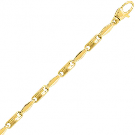 Chaine en or jaune Fantaisie 3mm