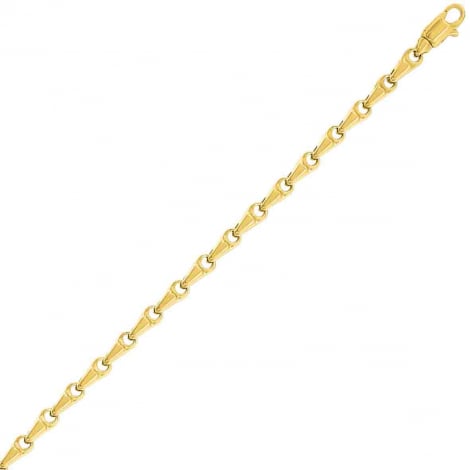 Chaine en or jaune Fantaisie 3mm  combiner