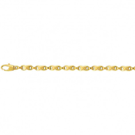 Chaine en or jaune Fantaisie 4mm