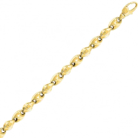 Chaine en or jaune Fantaisie 5mm