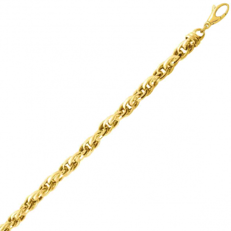 Chaine en or jaune Fantaisie 6.5mm