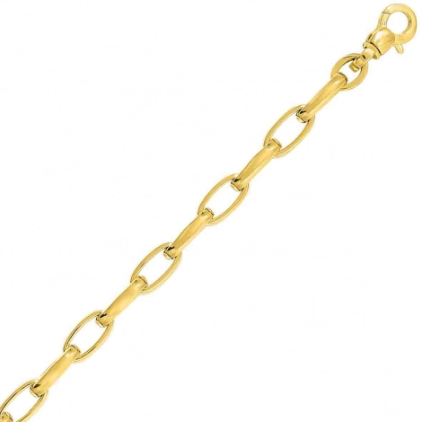 Chaine en or jaune Fantaisie 6mm