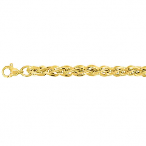 Chaine en or jaune Fantaisie 6mm