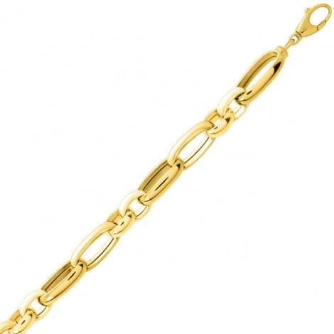 Chaine en or jaune Fantaisie 7mm