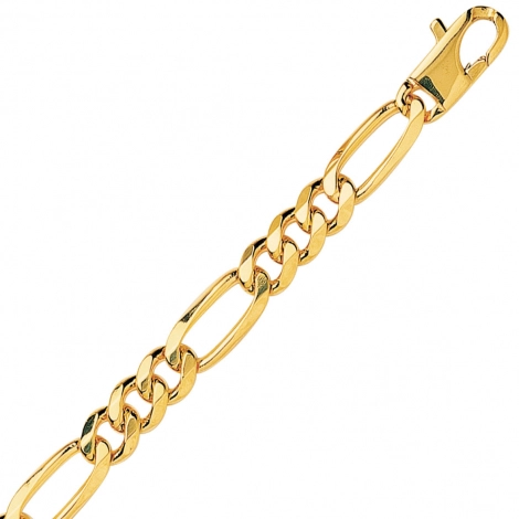 Chaine en or maille Alterne ultra-plate 8mm