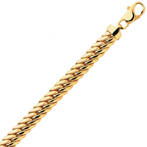 Chaine en or maille Anglaise 7 mm