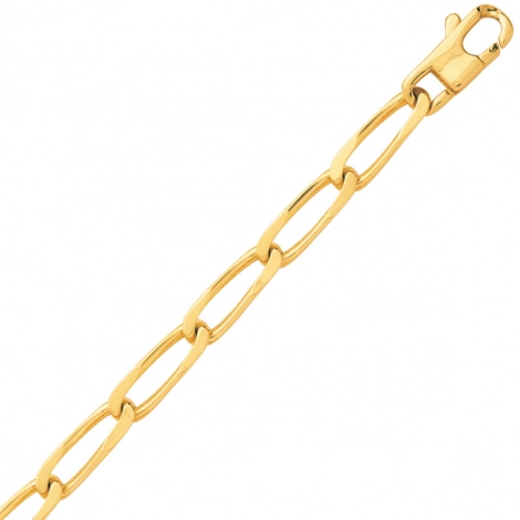 Chaine en or maille cheval 4 mm
