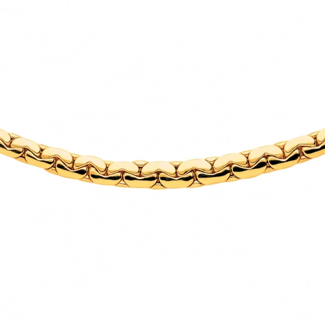 Chaine en or maille Haricot 5.5 mm 
