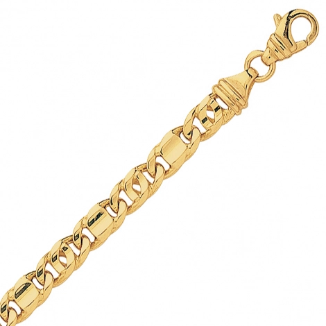 Chane en or maille marine alterne 4mm