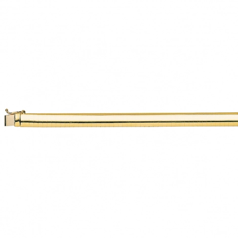 Collier or omga or jaune 4 mm