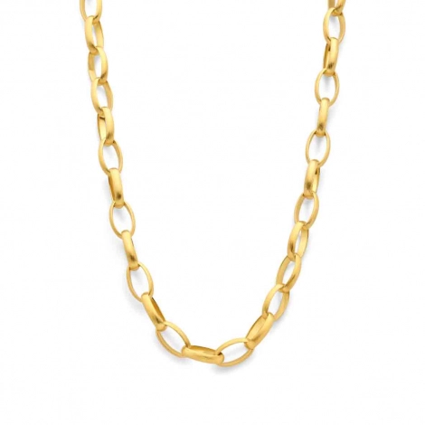 Chaine en or maille ovale