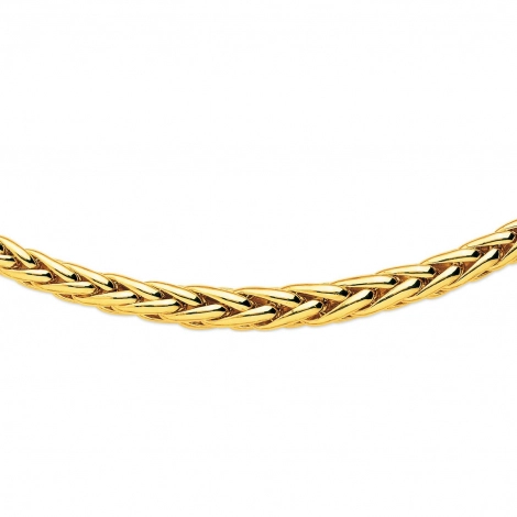 Chaine en or maille palmier 6 mm