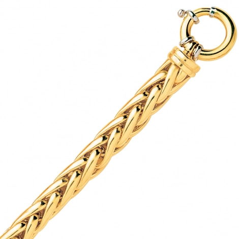 Chaine en or maille Palmier 8mm