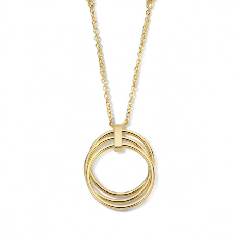 Chane et pendentif Argent plaqu or Zirconium - Naiomy