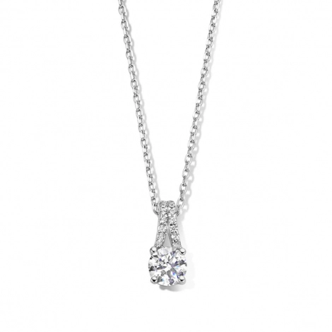 Chane et pendentif Argent  serti de Zirconium - Naiomy