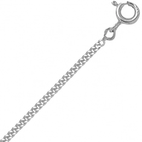 Chaine or blanc maille gourmette