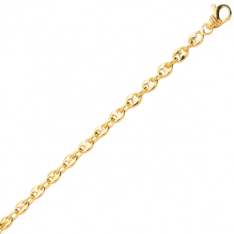 Chaine or Grain de Caf 4 mm 