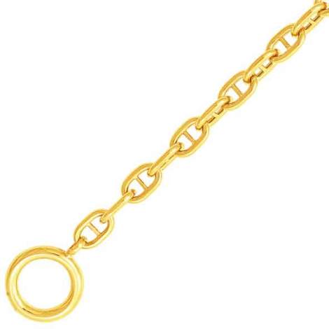 Chaine or jaune 6 mm