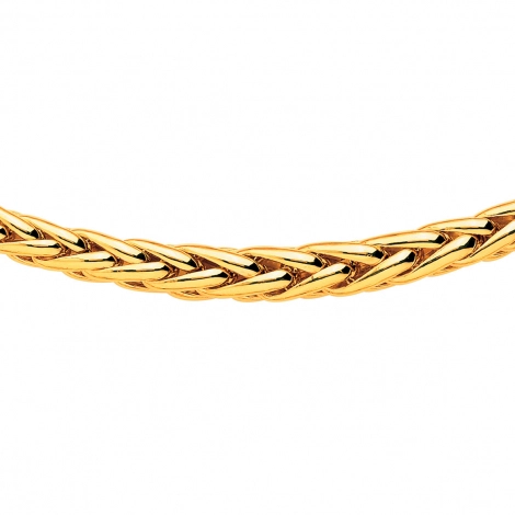 Chiane en or maille palmier 8 mm