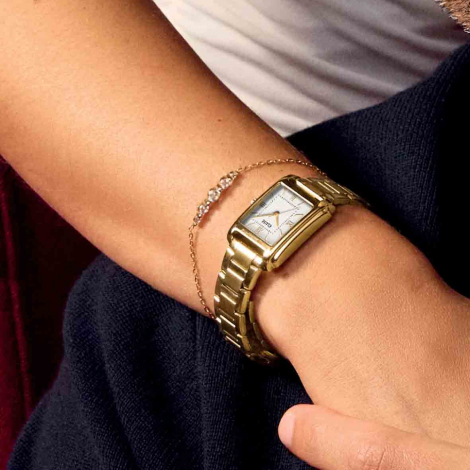 Cluse Angl�e Watch Steel - White - Gold Colour