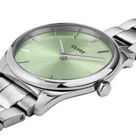 Cluse Froce Petite Steel Green - Silver Color