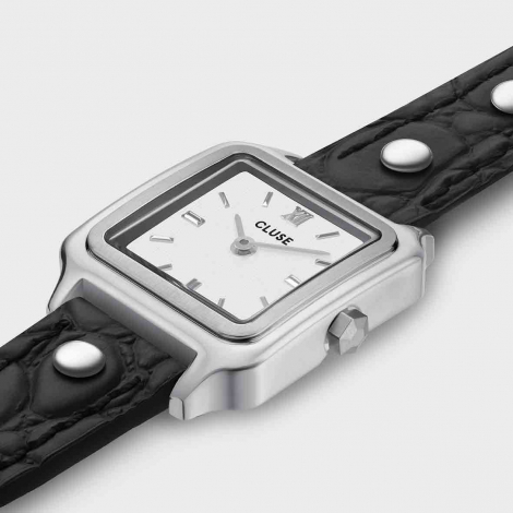 Cluse Gracieuse Mini Watch Double Leather Black