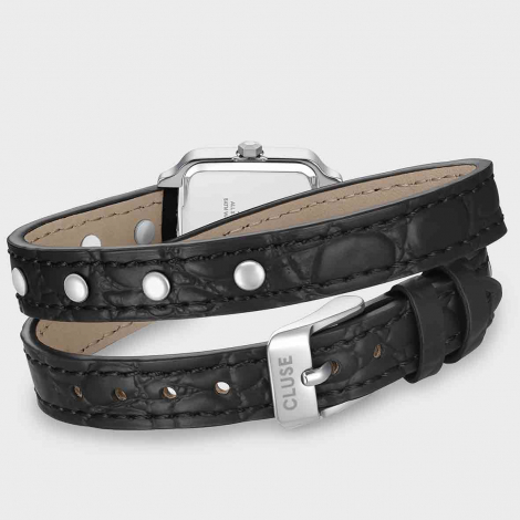 Cluse Gracieuse Mini Watch Double Leather Black