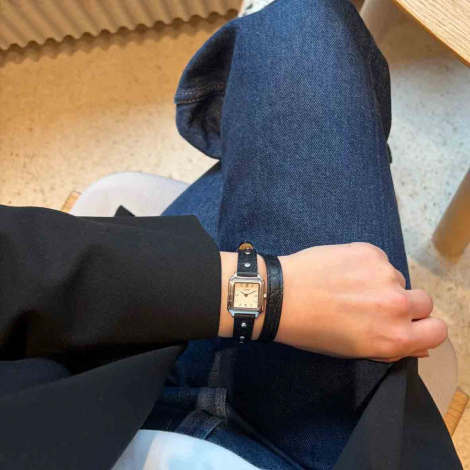 Cluse Gracieuse Mini Watch Double Leather Black