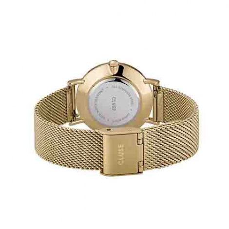 Cluse Minuit Mesh Deep Blue, Gold Colour