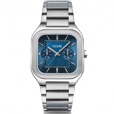 Cluse Quadrus Multifunction Watch Steel - Blue � combiner