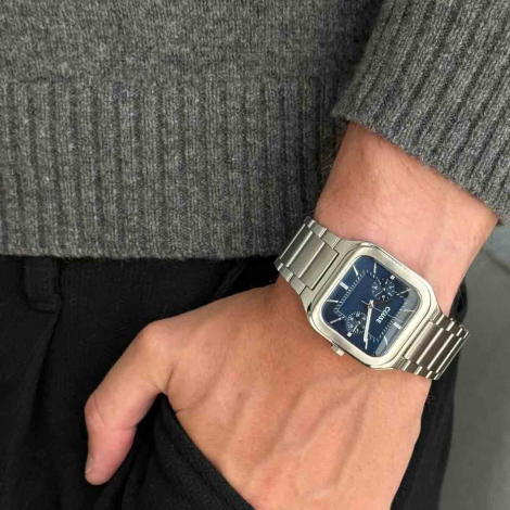 Cluse Quadrus Multifunction Watch Steel - Blue