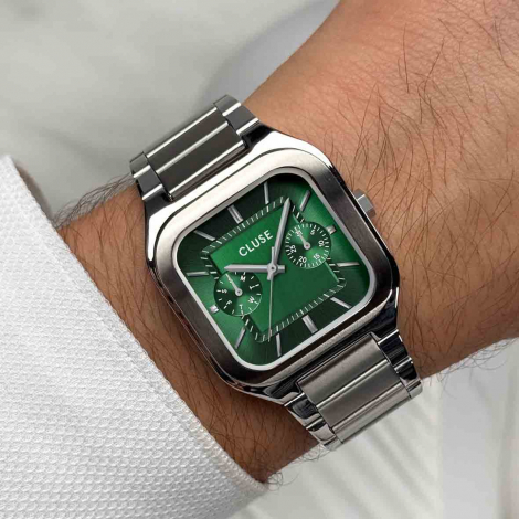 Cluse Quadrus Steel - Multifunction - Green