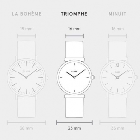 Cluse Triomphe Mesh Black/Black
