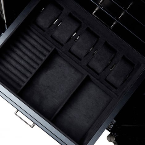 Coffre fort Montre et bijoux Wolf 1834 - ATLAS 16 Piece Winder Safe- Onyx/Bronze