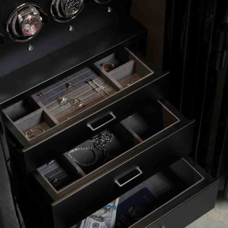 Coffre fort Montre et bijoux Wolf 1834 - ATLAS 16 Piece Winder Safe- Vert dor