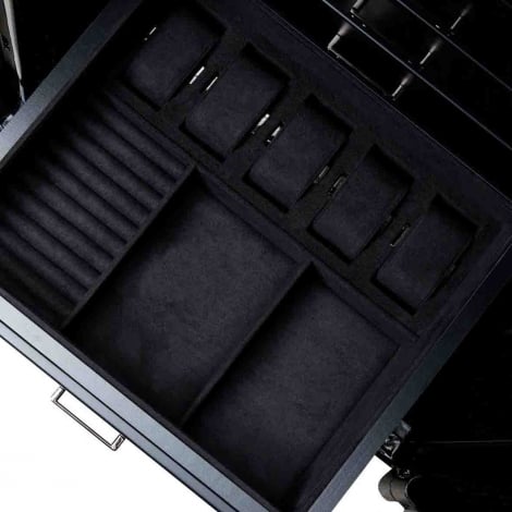 Coffre fort Montre et bijoux Wolf 1834 - ATLAS 4 Piece Winder Safe - Onyx/Bronze