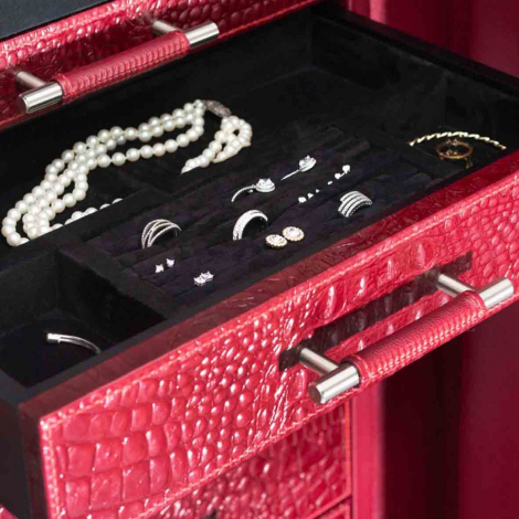Coffre fort Montre et bijoux Wolf 1834 - CHURCHILL 12 Piece Winder Safe - Cognac 