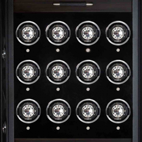 Coffre fort Montre et bijoux Wolf 1834 - CHURCHILL 24 Piece Winder Safe - Noir bne