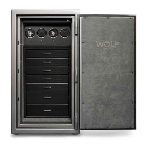 Coffre Montre et bijoux Wolf 1834 -ATLAS 4 Pcs Winder Safe