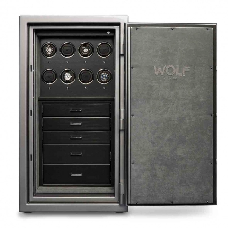 Coffre Montre et bijoux Wolf 1834 -ATLAS 8 Pcs Winder Safe