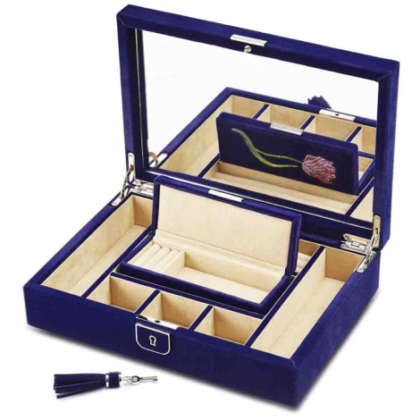  Coffret  Bijoux - Royal Asscher Medium Jewellery Box - Blue