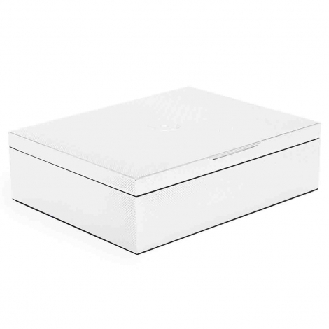 Coffret � Bijoux - Silver large Watch Jewelry and Legacy Box - Gris