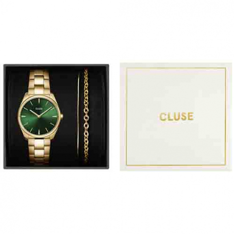 Coffret Cluse Froce Mini Steel - Green & Gold