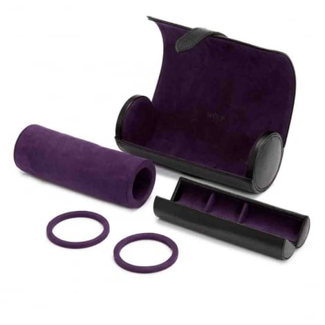 Coffret de montre Blake Watch Roll with capsule Wolf 1834 - Noir Violet