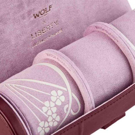 Coffret de Montre Triple Wolf X Liberty Wolf 1834 - Rose