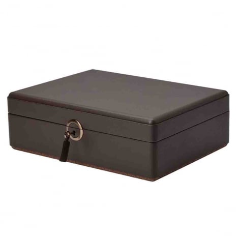 Coffret de montres- Earth 5 Piece Watch Box with Storage Wolf 1834 - Coffee