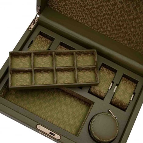 Coffret de montres- Earth 5 Piece Watch Box with Storage Wolf 1834 -Olive
